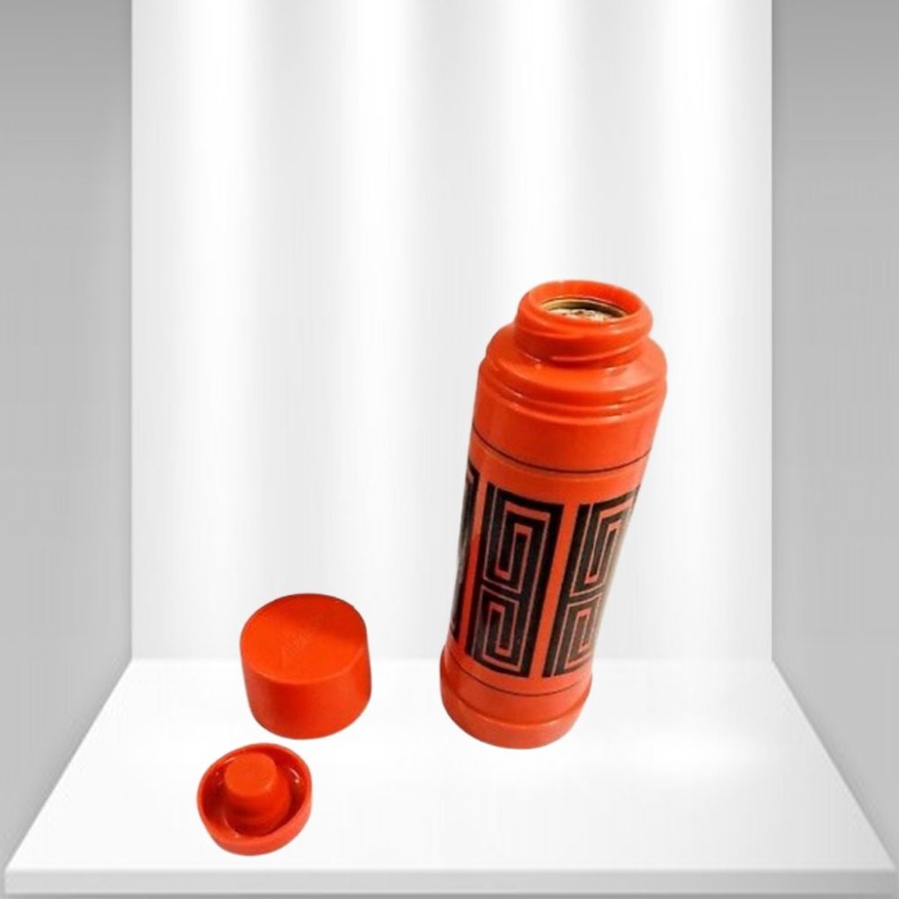 Vintage Aladdin's Temp-Rite Thermos Bottle 16 oz Red and Black Color